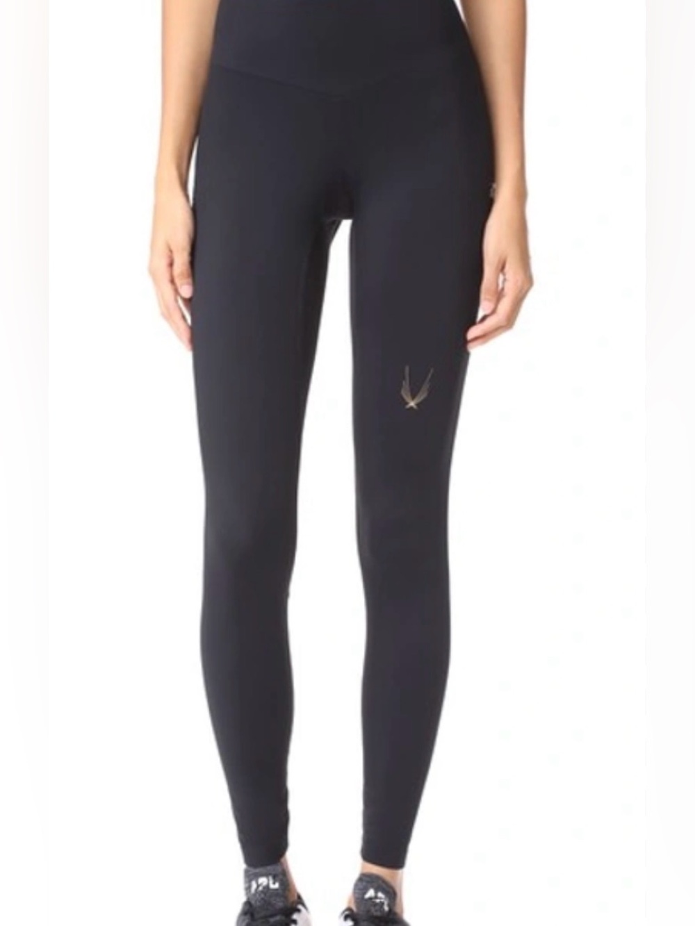 Lucas Hugh London Designer Black Athletic Performance Leggings NWOT Size Small